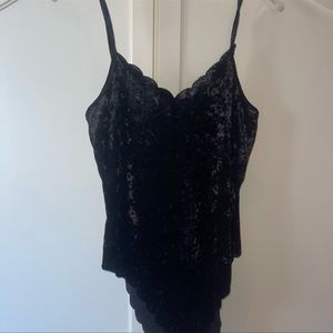 Black Velvet Body Suit